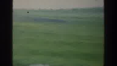 Jacobs Well Jerusalem Israel (1976): Passing View Of Green Grass And Mountain On A