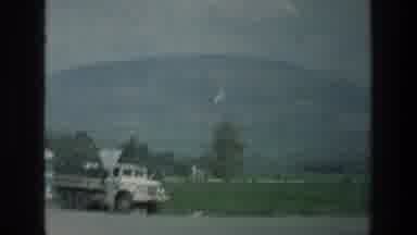 Jacobs Well Jerusalem Israel (1976): Passing View Of Mountain And Parked White
