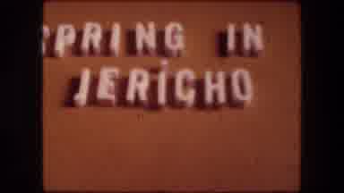 Jericho Israel (1976): A Sign Reads Spring In Jericho And Water Flows Gently Down
