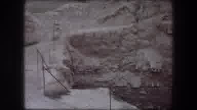 Jericho Israel (1976): Rock Cliff With Fence And Posts Proud The Edge