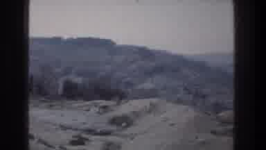 Jerusalem Israel (1976): Camera Slowly Panning Right On A Grey Hilly Terrain That