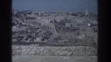 Jerusalem Israel (1976): View Of Stone Wall And Tan Buildings On A Clear Day