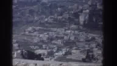 Jerusalem Israel (1976): Short Clip Of Grainy Footage Aerial View Dense Populated