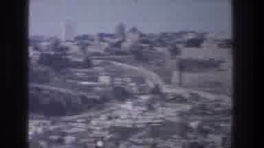 Jerusalem Israel (1976): Balcony View Of Weathered City Its Travel Routes And