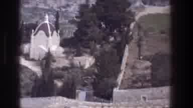 Jerusalem Israel (1976): View Of Green Trees And White Building On A Clear Sunny