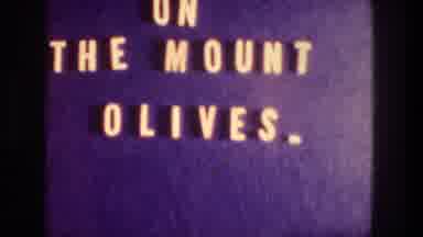 Jerusalem Israel (1976): A Title Reads On The Mount Olives Followed By A Building