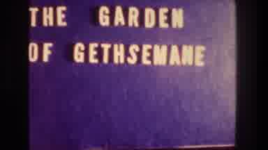 Jerusalem Israel (1976): Yellow Lettered Garden Of Gethsemane Title Card And Man