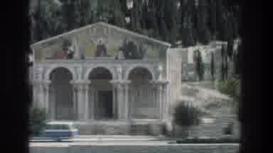 Jerusalem Israel (1976): View Of White Stone Building And Green Trees On A Sunny