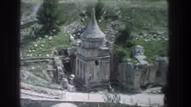 Jerusalem Israel (1976): People Watching An Abandoned Castle