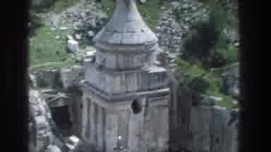 Jerusalem Israel (1976): The Ruins Of An Ancient Building Sits On A Mountain Slope