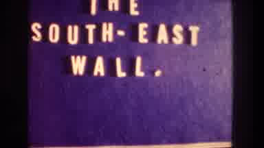 Jerusalem Israel (1976): A Sign With Yellow Lettering Reads The South-East Wall