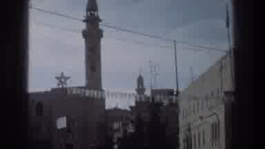 Jerusalem Israel (1976): Black And White Video Of A Downtown Area Looks To Be Like