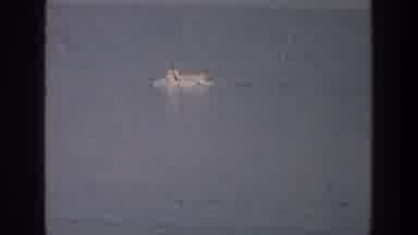 Sea of Galilee Israel (1976): A Boat Moving Through The Lake Is Fighting The