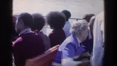 Sea of Galilee Israel (1976): Bus Ride Full Of People