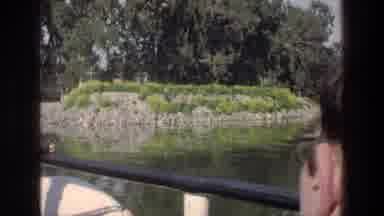 Sea of Galilee Israel (1976): People Relaxing On A Boat Watching Rocks Trees And