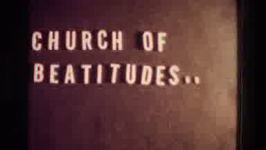 Tabgha Israel (1976): A Free Standing Sign That Reads Church Of Beatitudes