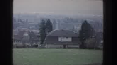 ZURICH SWITZERLAND-1976: The View Of A Neighborhood From The Top Of A Hill