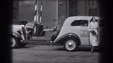 Reading Pennsylvania (1938): Two Women Arrive By Car Both In Long Dresses And