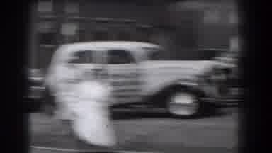 Reading Pennsylvania (1938): Smiling Women Get Out Of Cars And Cross A Street As A
