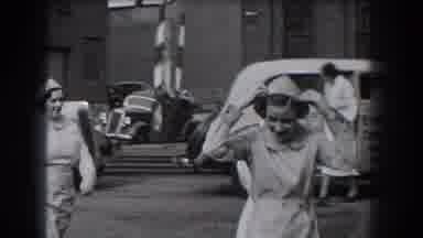 Reading Pennsylvania (1938): Multiple Cars With Senseless Cheese House Marked On