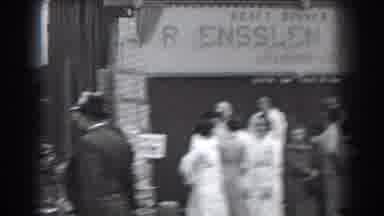Reading Pennsylvania (1938): People Gathered In Front Of The Stage Before A
