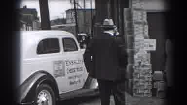 Reading Pennsylvania (1938): Old Footage Of Opening Of Building Bystanders Are