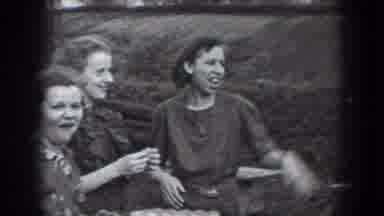 Reading Pennsylvania (1938): Women Performing Having Fun At Party And Eating