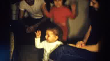 Aliquippa Pennsylvania (1958): Dad With The Kids Acting Funny