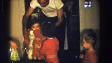 Aliquippa Pennsylvania (1958): Adult Watching Over Three Kids As They Play With A