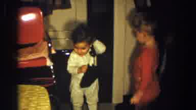Aliquippa Pennsylvania (1958): Two Young Children Play With Toy Telephone