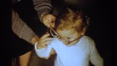Aliquippa Pennsylvania (1958): Two Little Girls Smiling At A Camera Pointing At