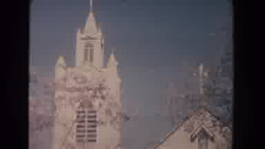 New Mexico-1951: Villagers Feeling Proud Of His Lovely Village And White Church