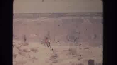 New Mexico (1951): Couple Walking On Stone Path And Views Of Beige Boulders On A