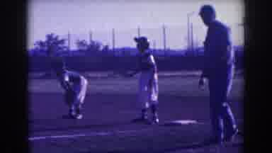 North Hollywood California (1961): Kids In Youth Baseball Game Scene