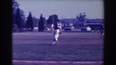 North Hollywood California (1961): Youth Baseball Game With The Pitcher Throwing