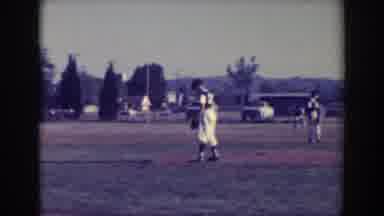 North Hollywood California (1961): Pitcher Throwing A Ball On An Outdoor Baseball