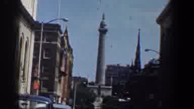 Washington DC (1961): Video On An Old City Skyline With Cars Driving By