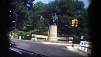 Washington DC (1961): A Street Intersection With A Statue In The Middle