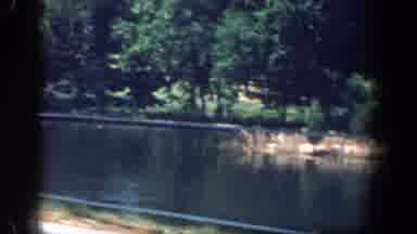 Washington DC (1961): Car Ride Beside The River With Trees