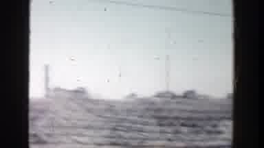 Grand Rapids Michigan (1956): A Moving Vehicle Going Past A Messy Construction