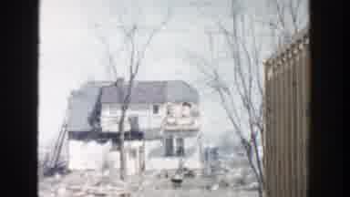 Grand Rapids Michigan (1956): A Film Of A Rural Town In A Field With Snowy Houses