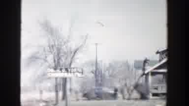 Grand Rapids Michigan (1956): View Of Damaged Blue And Orange Rexall Drug Sign On