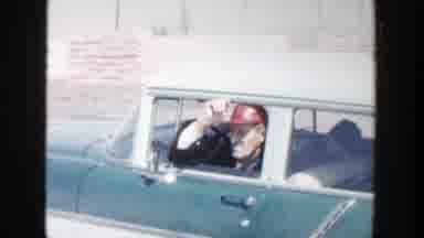 Grand Rapids Michigan (1956): Man In A Car And Old House