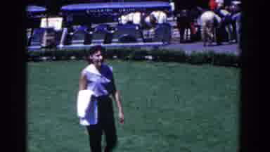 French Lick Indiana (1958): Guys At A Public Swimming Pool And Looking At A Lady