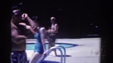 French Lick Indiana (1958): Hanging Out At An Outdoor Swimming Pool In The Park