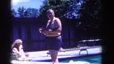 French Lick Indiana (1958): People Enjoying Time On The Poolside