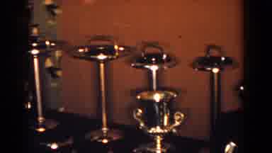 French Lick Indiana (1958): Old Vintage Items All Lined Up In A Goodwill Store