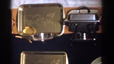 French Lick Indiana (1958): Retro Home video Of Silverware Fine China And Of Tea