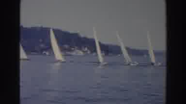 Wisconsin (1966): Several Sail Boats Sailing Through The Sea In A Professional