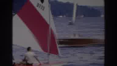 Wisconsin (1966): Summer Sea Sunshine Beach Sky Blue Horizon Sailing People